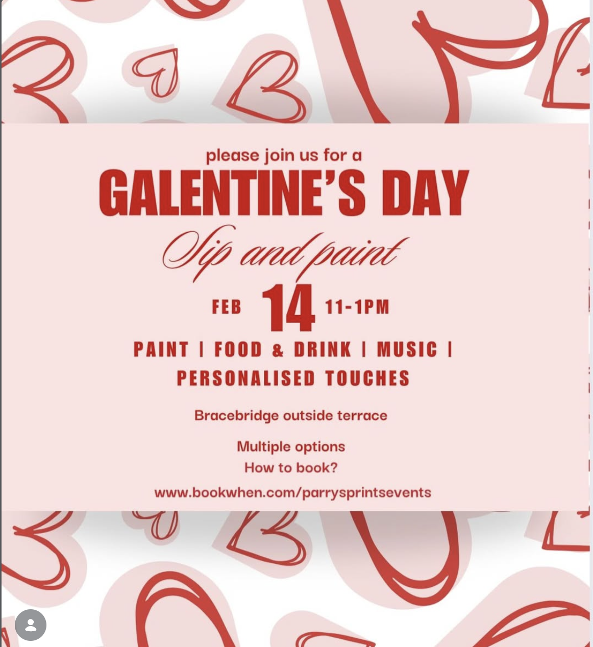 Galentines Sip and Paint