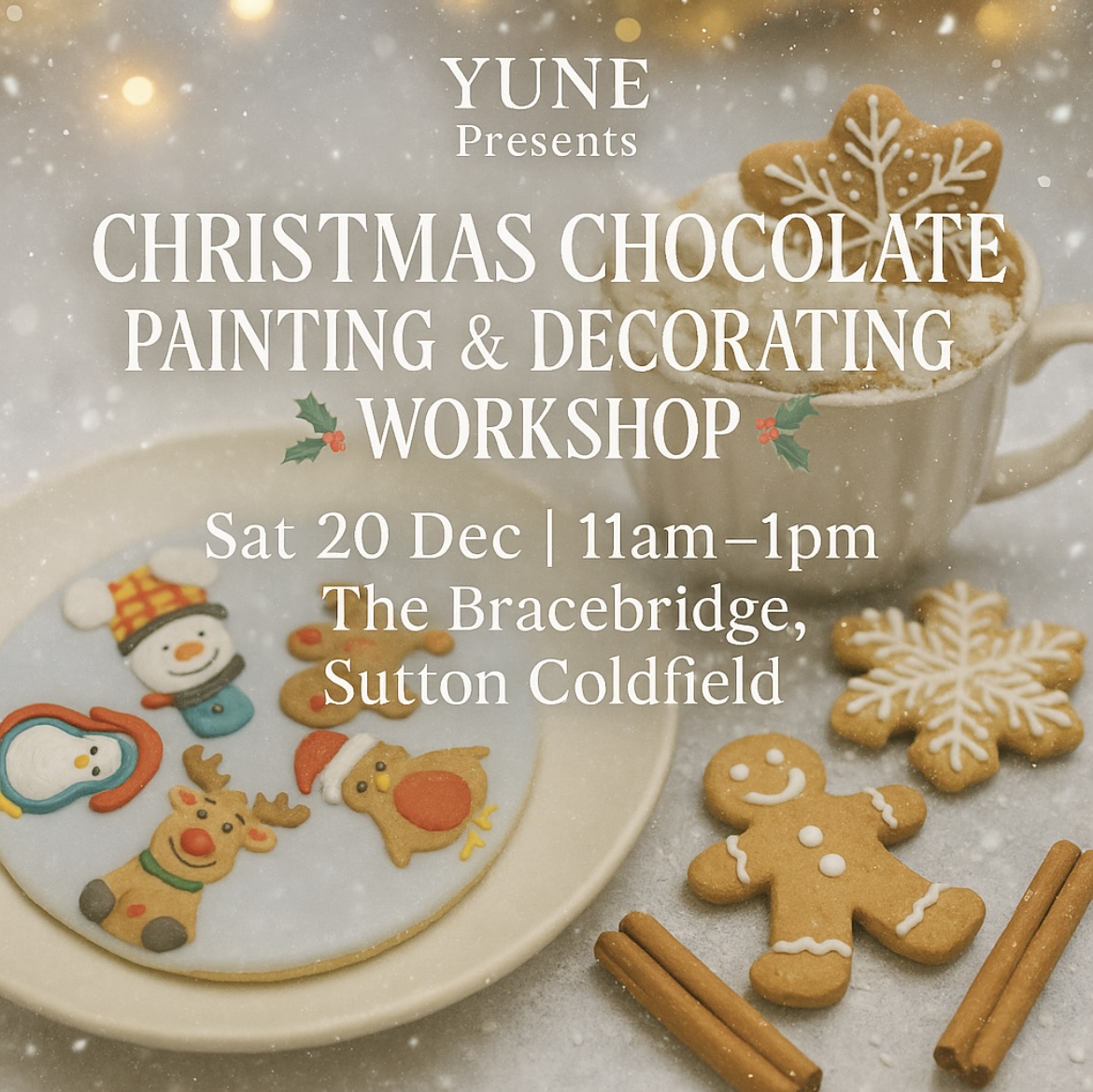 CHRISTMAS CHOCOLATE PAINTING & DECORATING WORKSHOP